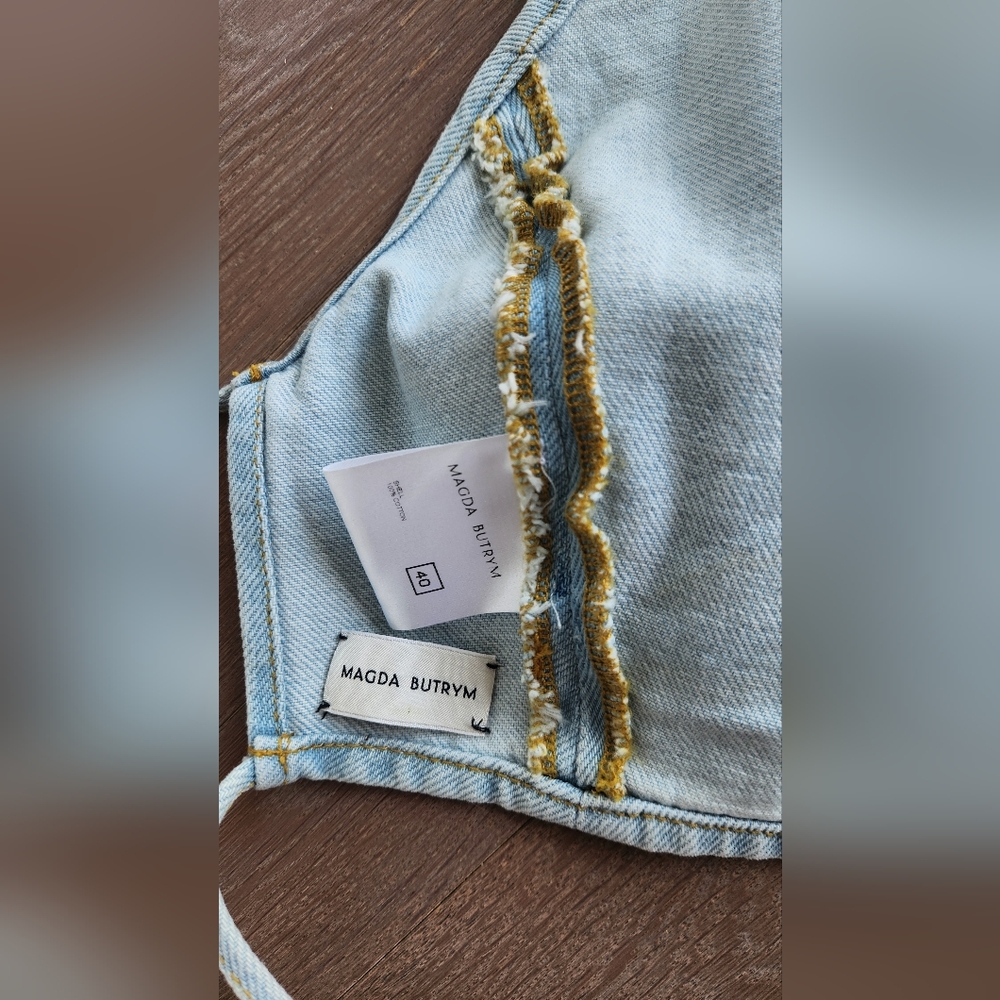 Magda Butrym Denim Top - Picture 3 of 4